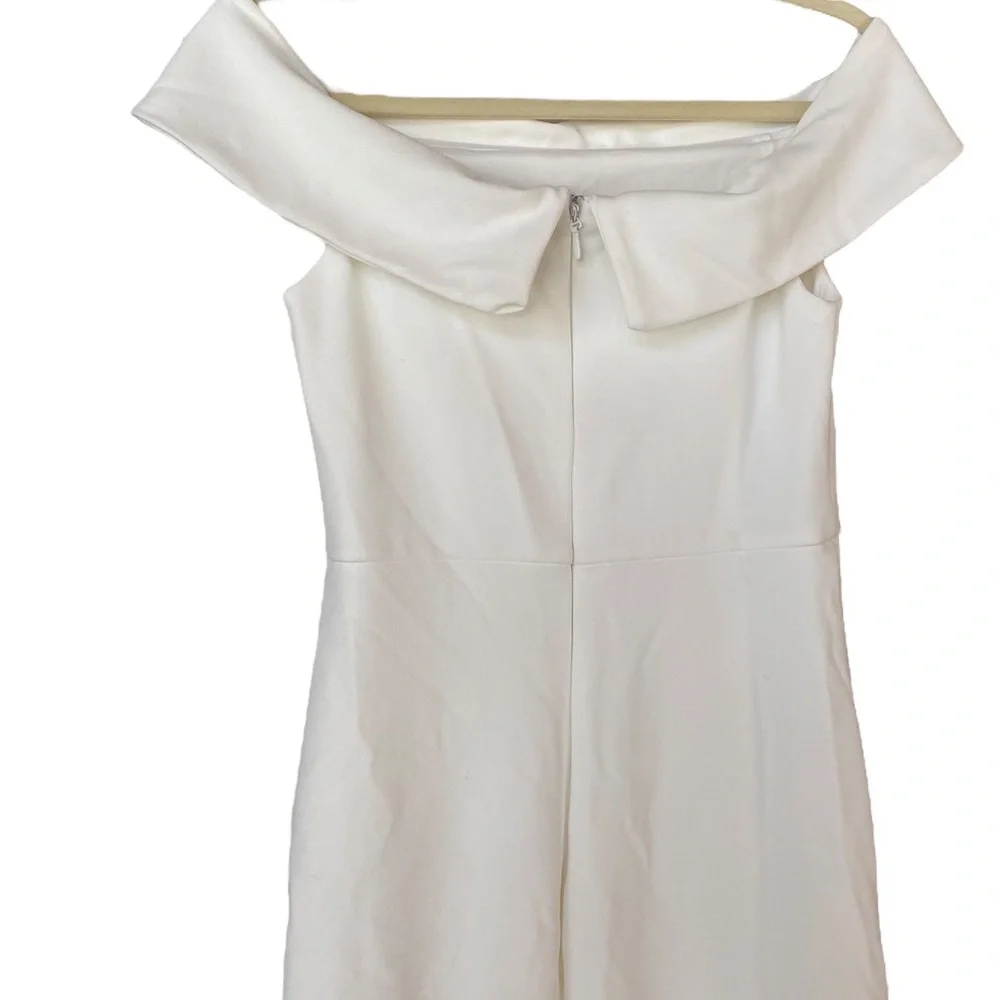 Lulus White Aveline Off The Shoulder Maxi Wedding Dress Dress Women’s Size Small - Picture 8 of 11